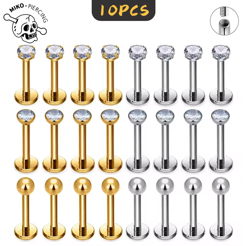 Belly Bar Titanium - เครื่องประดับไทเทเนียม ASTM F136 G23 แบบ Labret