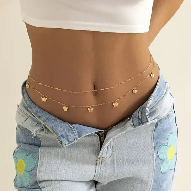 Body Jewelry Sale - ใหม่ Charm เซ็กซี่ Double Layer Butterfly