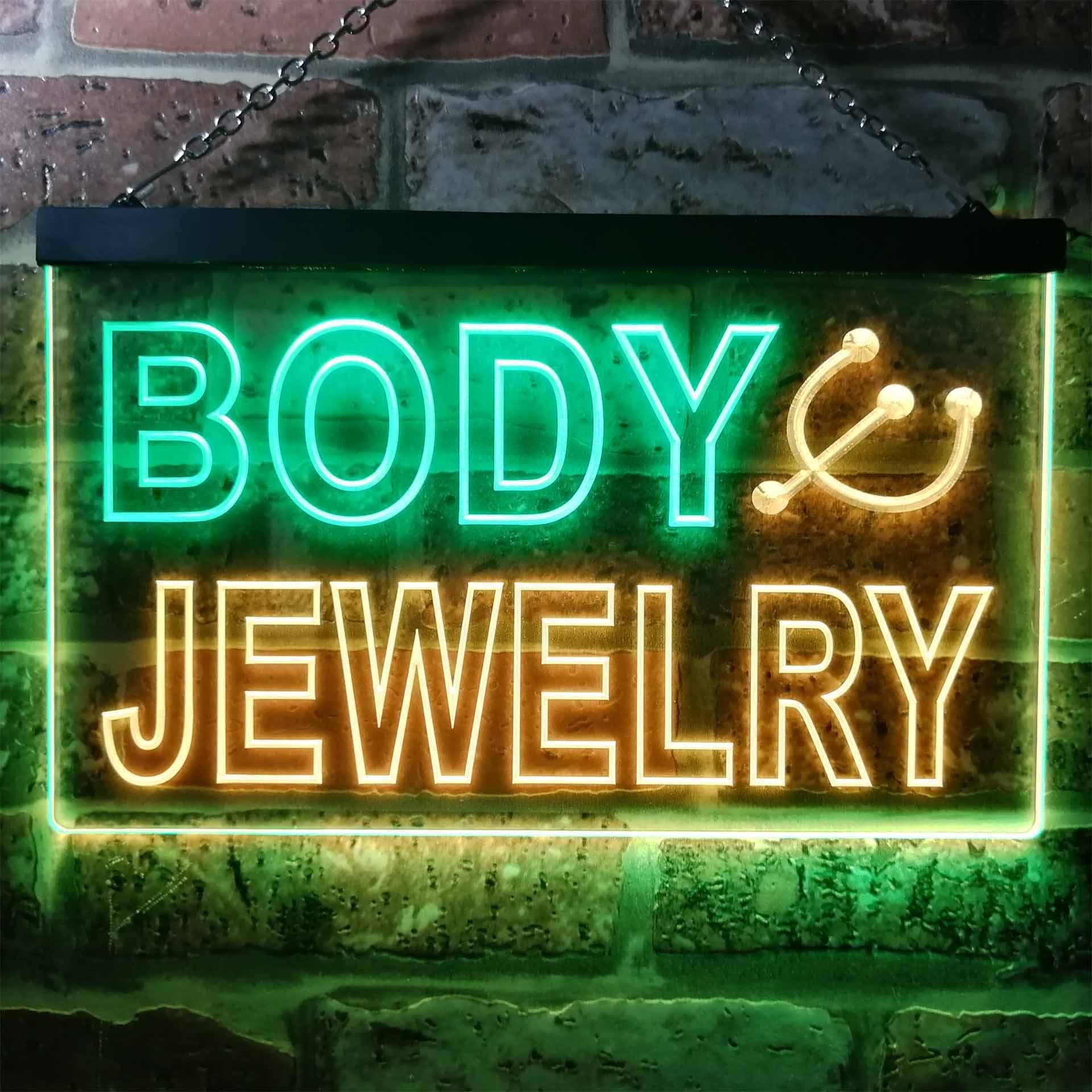 Body Jewelry Shop - ร้านเครื่องประดับร่างกาย Dual Color Led Neon Sign
