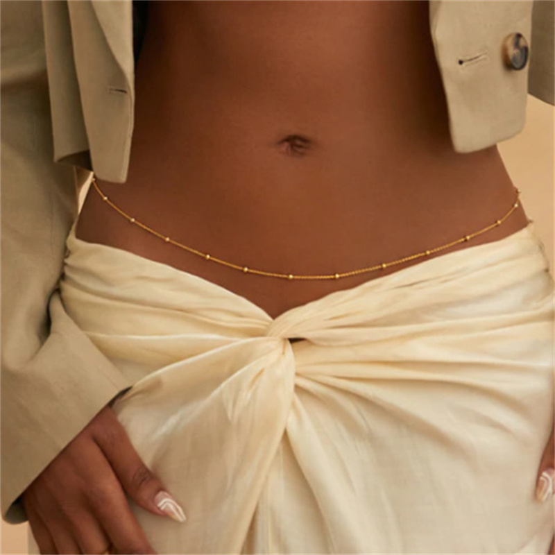 สาวเรียบง่ายลูกปัด Belly Chain - Body Jewelry Beach บทวิจารณ์และราคา