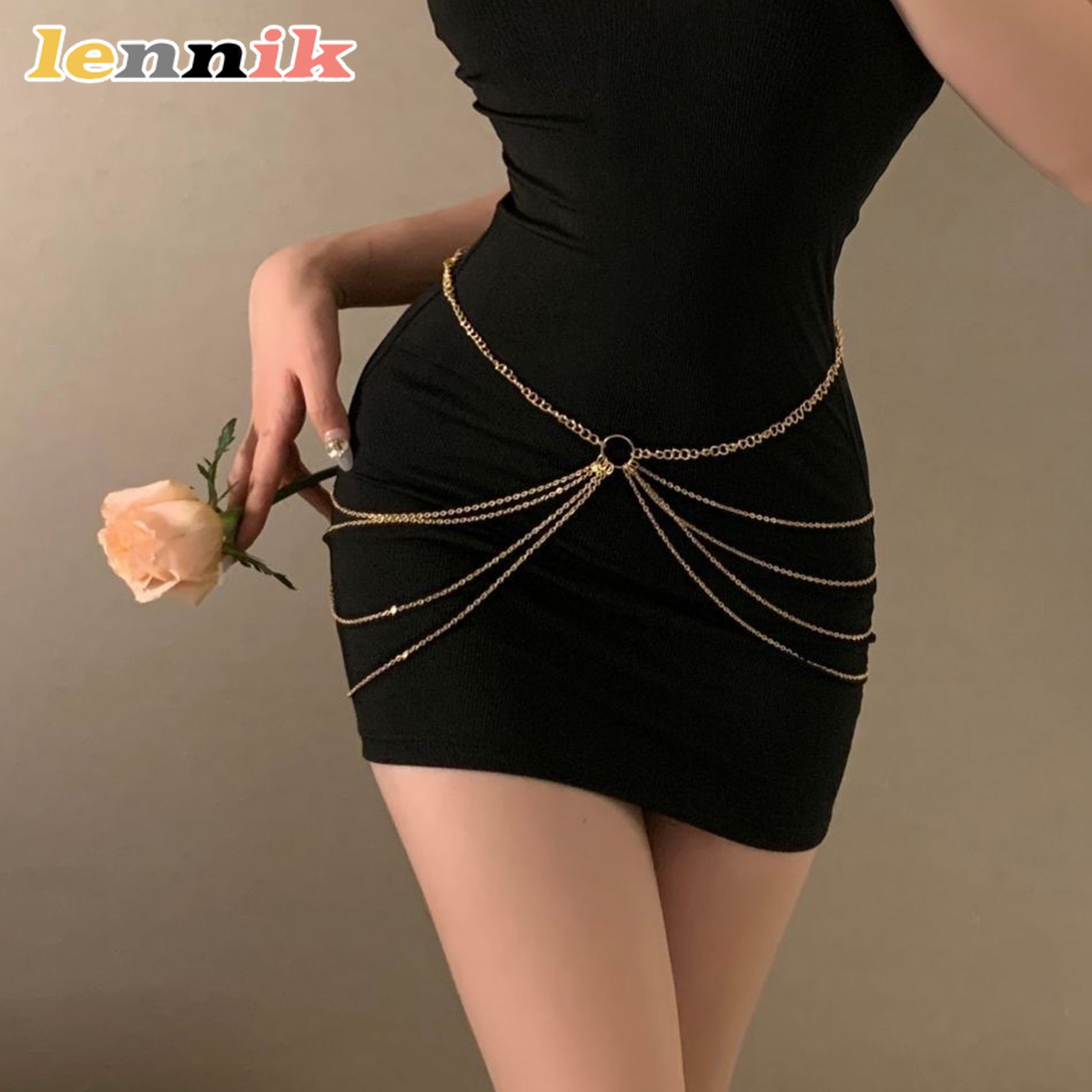 LENNIK พู่โลหะ Multi-Layer เอว - Body Jewelry Sale บทวิจารณ์และราคา