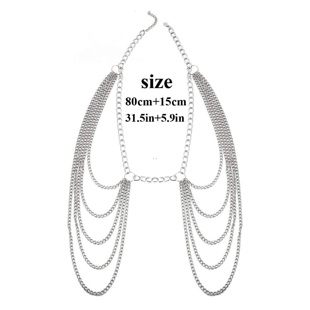 โลหะห่วงโซ่เอวหลายเซ็กซี่โซ่ชุ - Body Jewelry Beach บทวิจารณ์และราคา