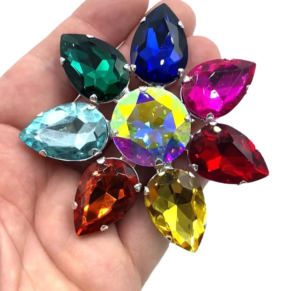Stonefans ประกายเข็มกลัดดอกไม้ - Body Jewelry Dubai บทวิจารณ์และราคา