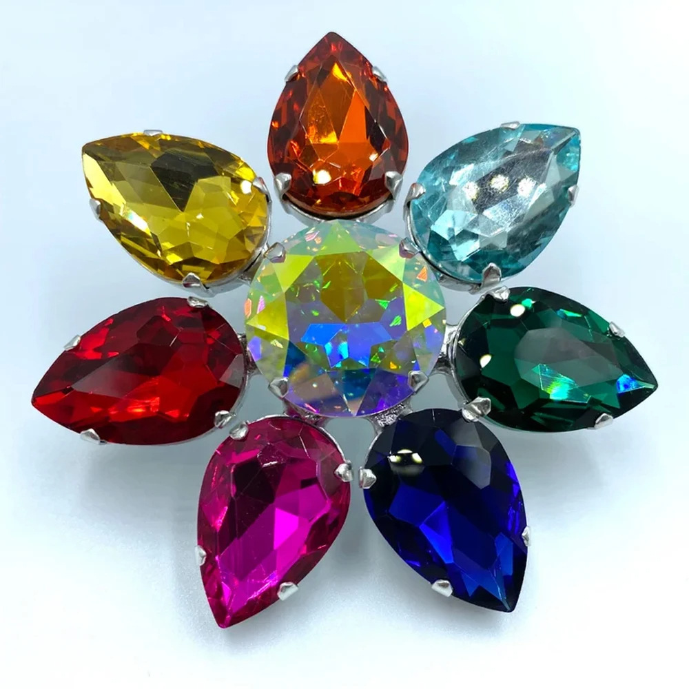 Stonefans ประกายเข็มกลัดดอกไม้ - Body Jewelry Dubai บทวิจารณ์และราคา