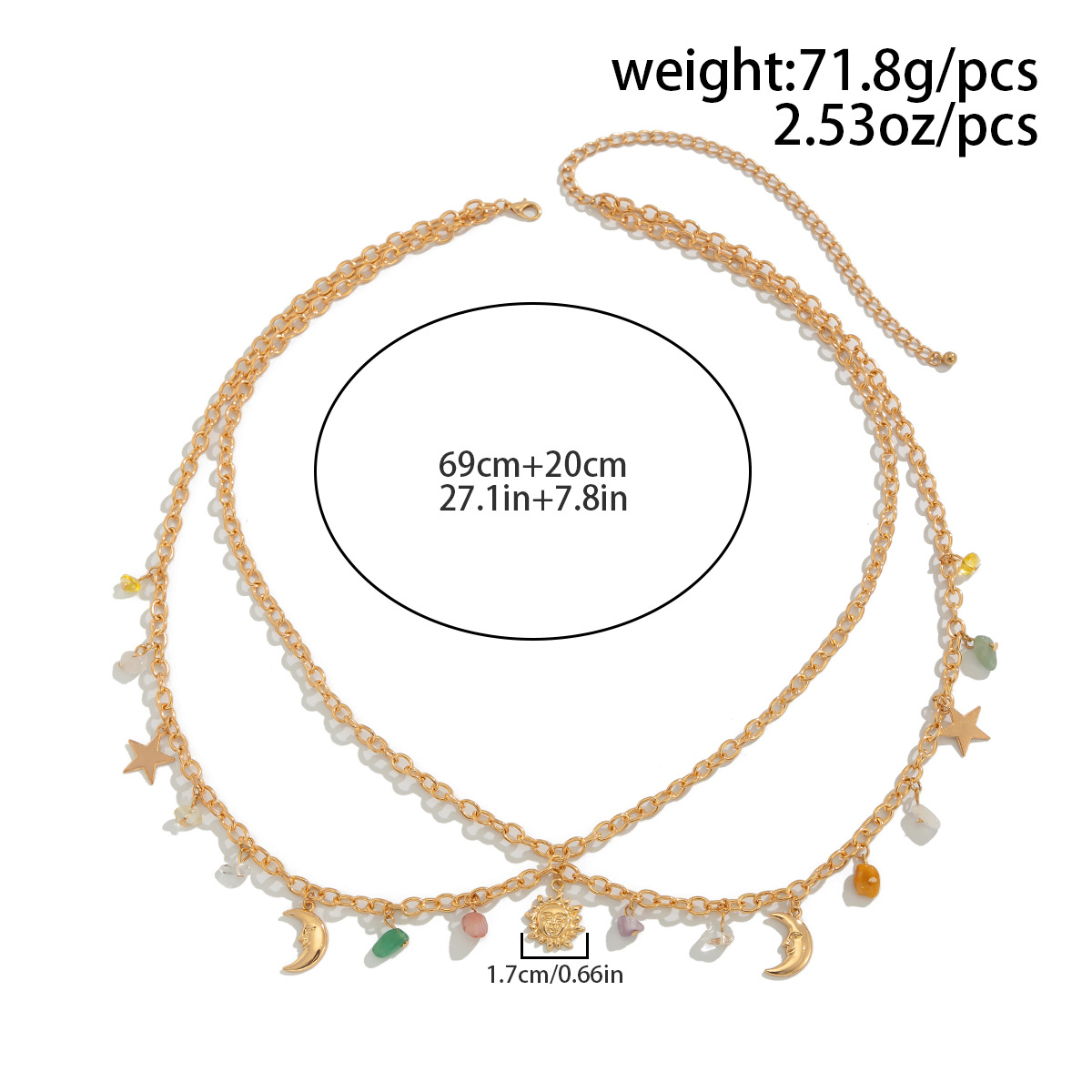 Boho Star Moon Sun จี้เอว 2025 - Body Jewelry For You บทวิจารณ์และราคา