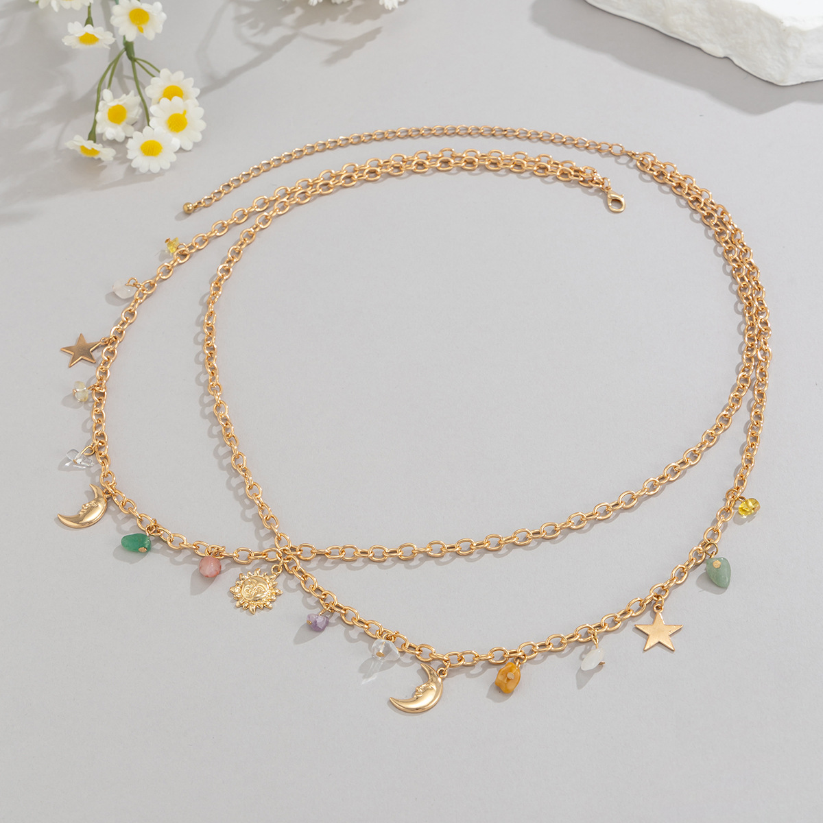 Boho Star Moon Sun จี้เอว 2025 - Body Jewelry For You บทวิจารณ์และราคา