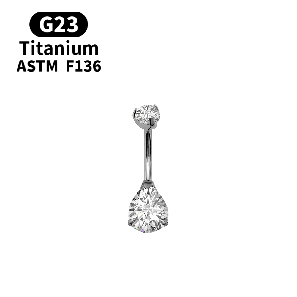 แหวนเจาะสะดือ 14G พร้อมโอปอลทร - Belly Bar Titanium บทวิจารณ์และราคา