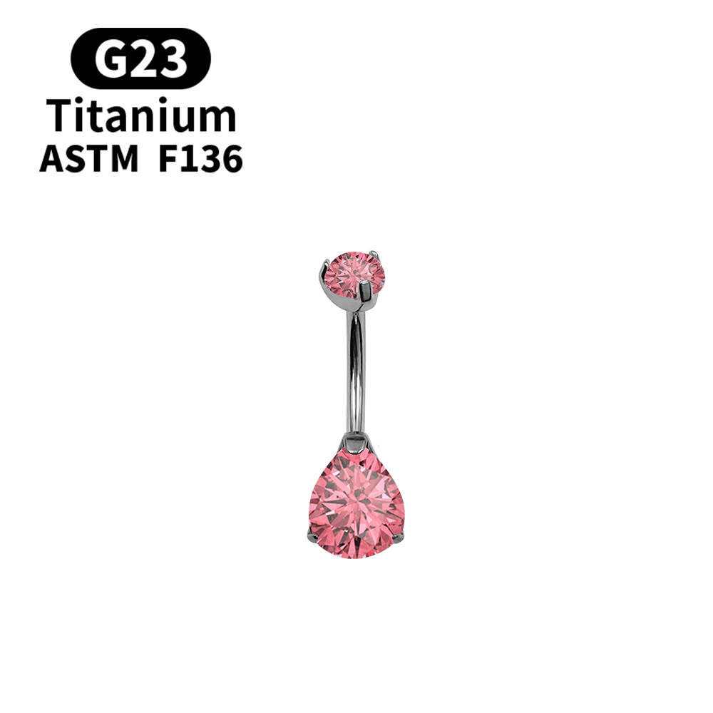 แหวนเจาะสะดือ 14G พร้อมโอปอลทร - Belly Bar Titanium บทวิจารณ์และราคา