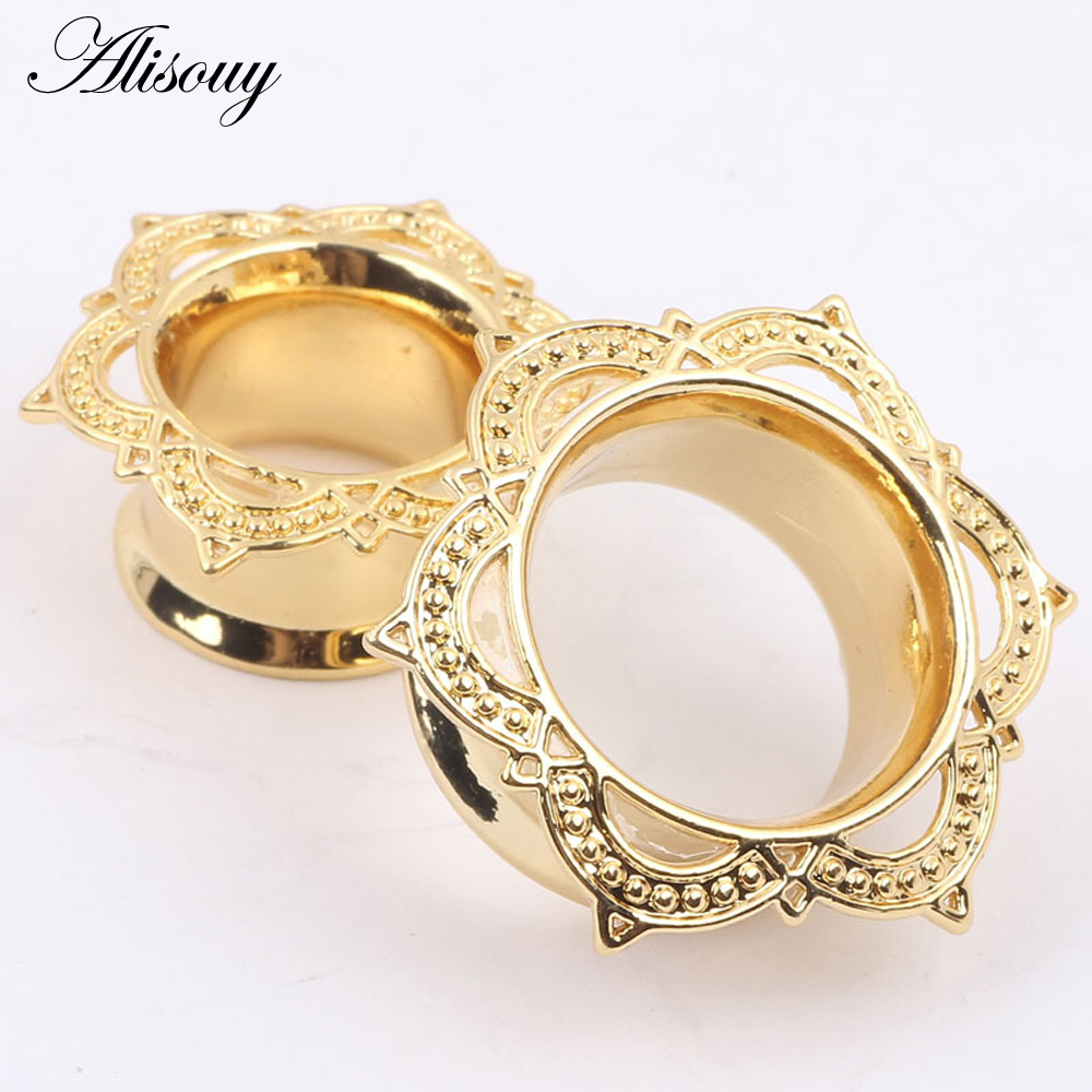 Alisouy 2 PCS Gold สี Plug & อ - Body Jewelry Gauge To Mm บทวิจารณ์และราคา