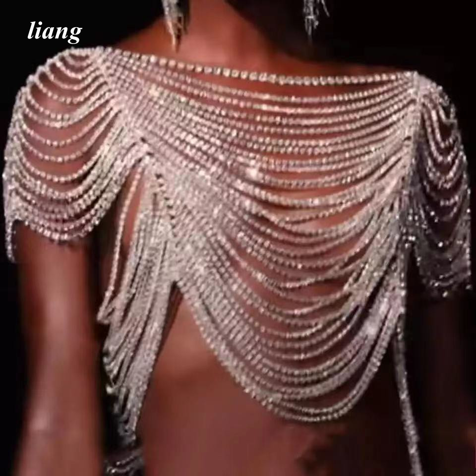 เซ็กซี่ Body Chain บิกินี่เสื้ - Body Jewelry Vest บทวิจารณ์และราคา