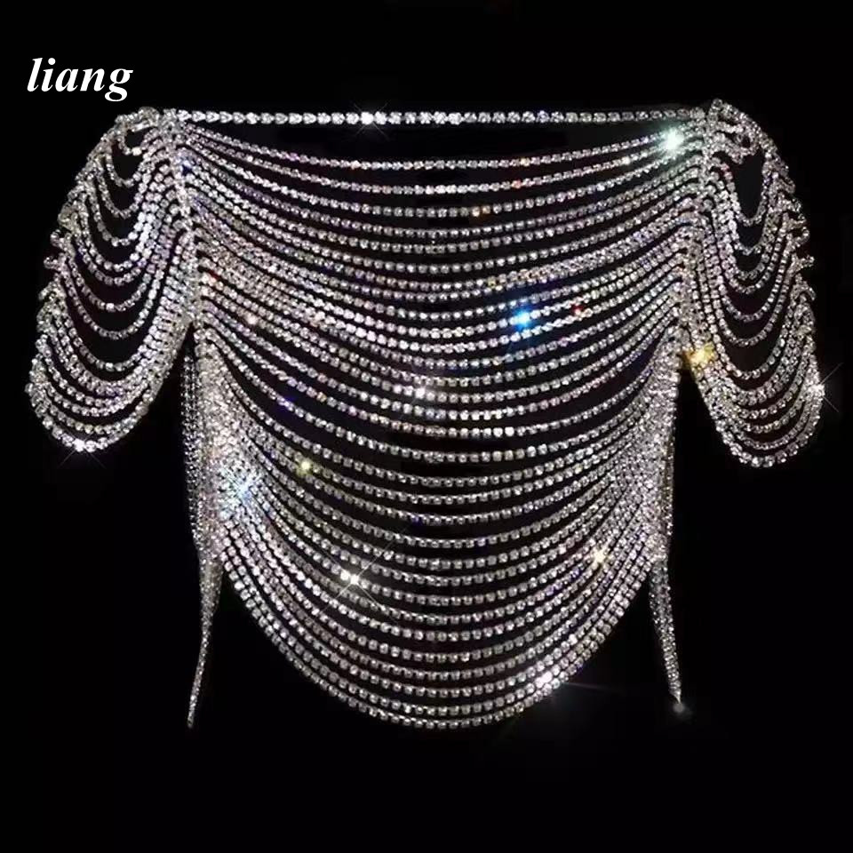 เซ็กซี่ Body Chain บิกินี่เสื้ - Body Jewelry Vest บทวิจารณ์และราคา