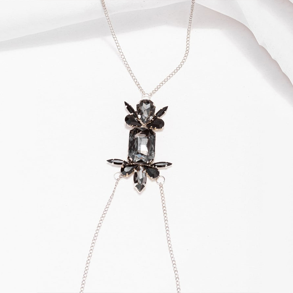 Stonefans สีดําเรขาคณิตหน้าอกค - Body Jewelry Dubai บทวิจารณ์และราคา