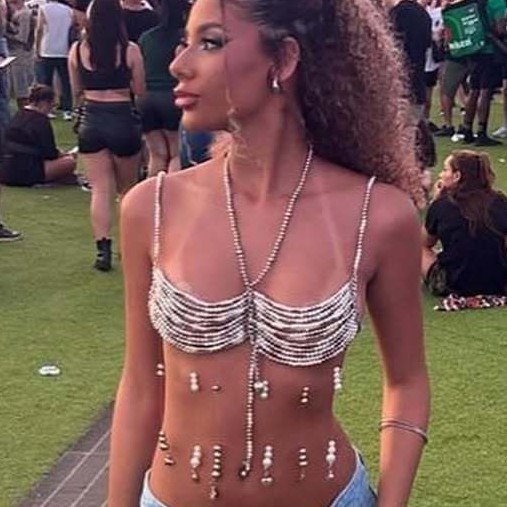2025 Luxury Design Halterเสื้อ - Body Jewelry Vest บทวิจารณ์และราคา