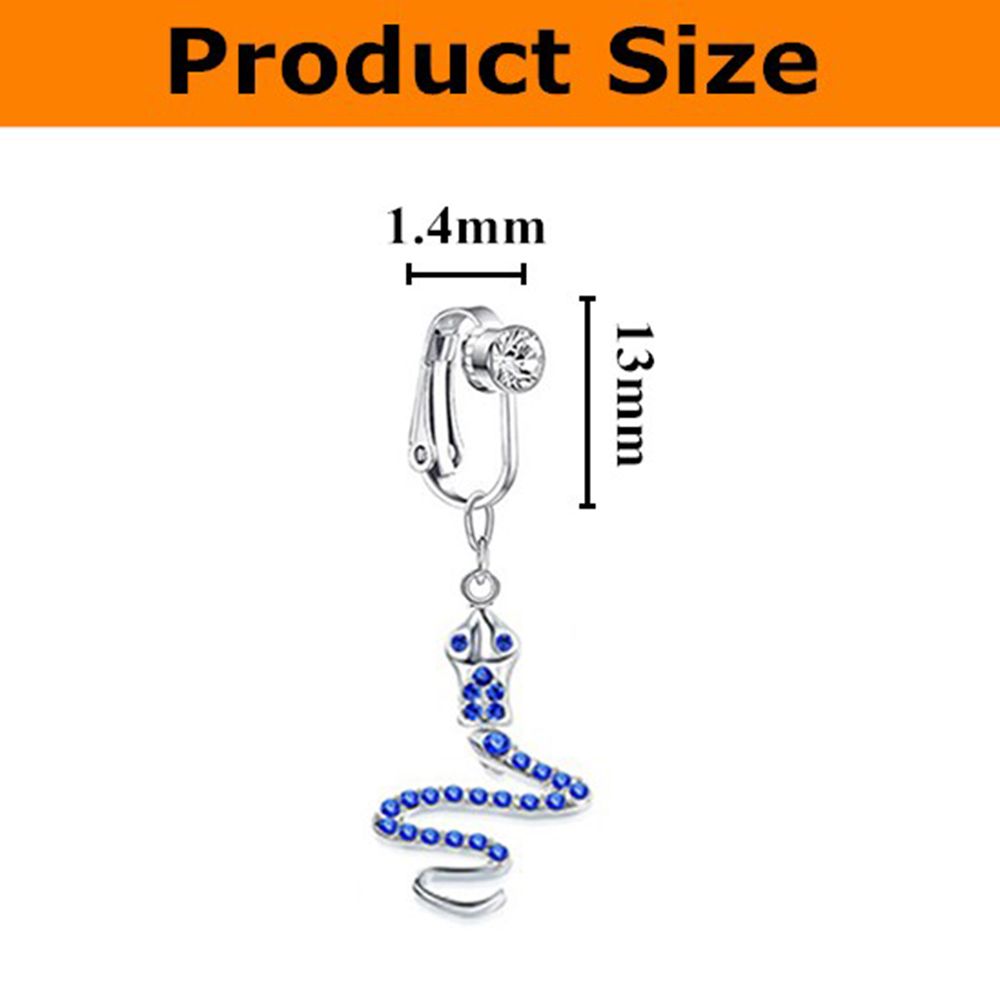 ต่างหูแบบหนีบรูปผีเสื้อ แหวนสะ - Body Jewelry And Piercing บทวิจารณ์และราคา