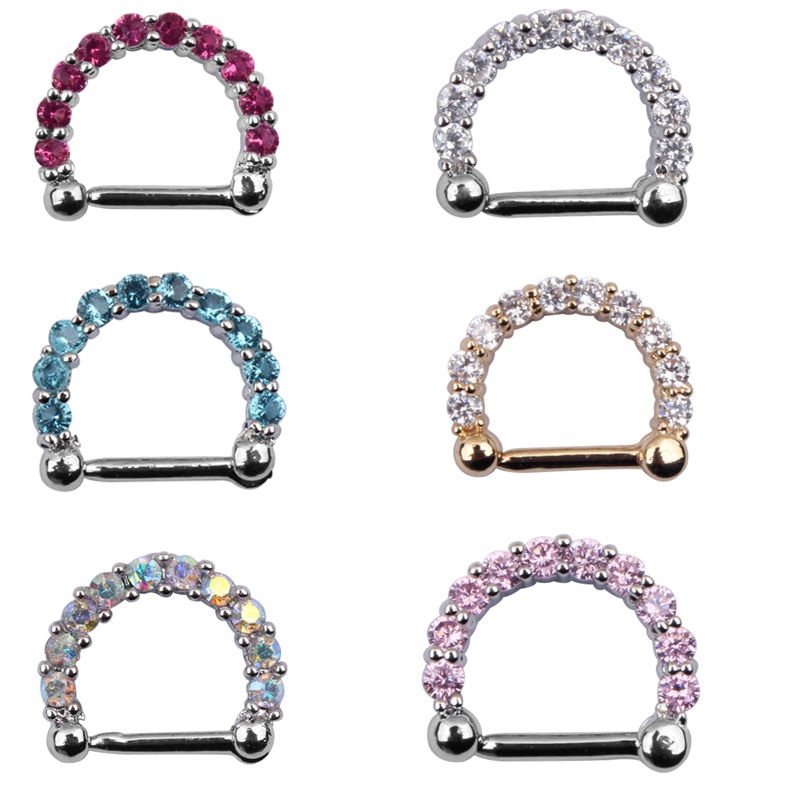 1 ชิ้น ห่วงคลิปหนีบจมูกสำหรับผ - Body Jewelry Nose บทวิจารณ์และราคา
