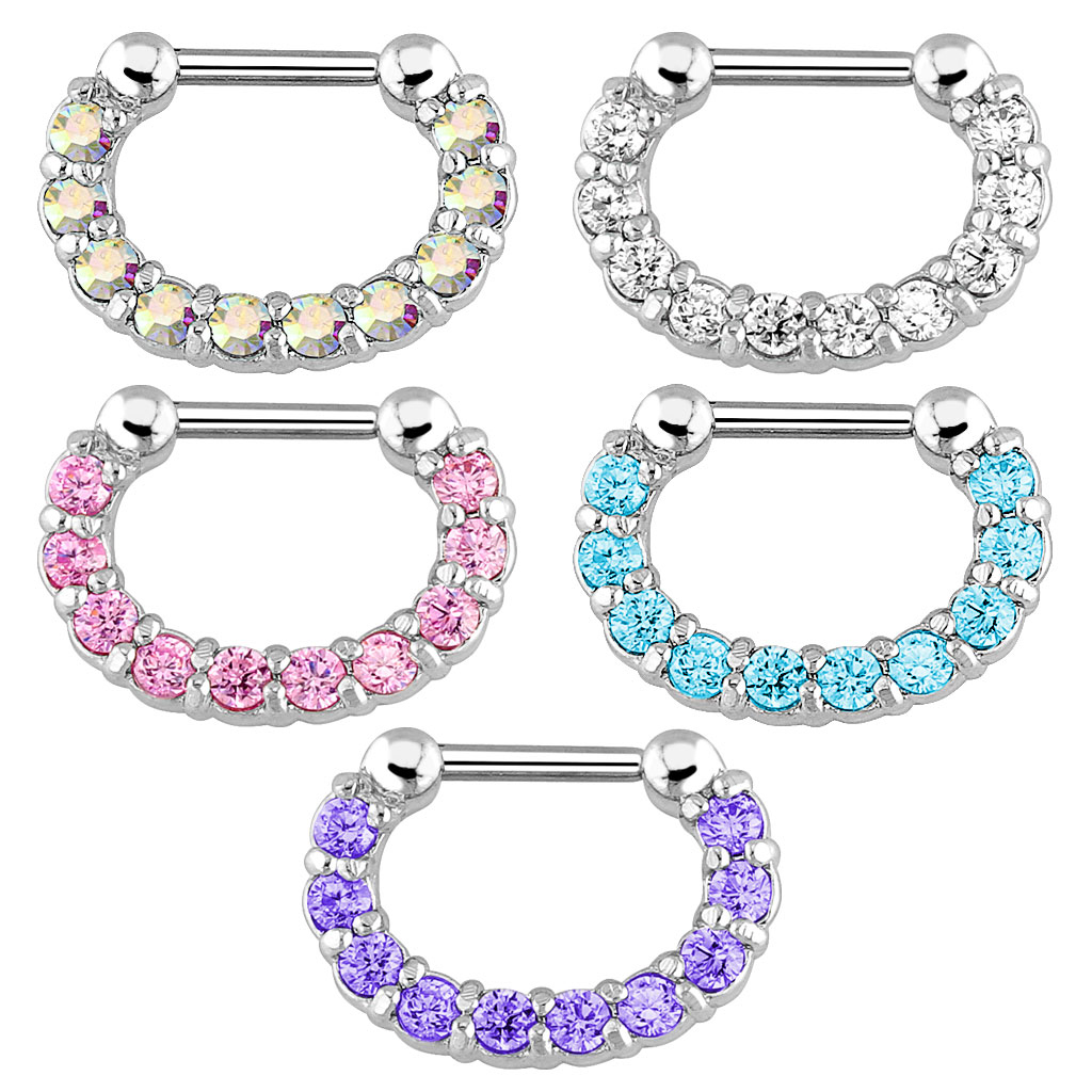1 ชิ้น ห่วงคลิปหนีบจมูกสำหรับผ - Body Jewelry Nose บทวิจารณ์และราคา
