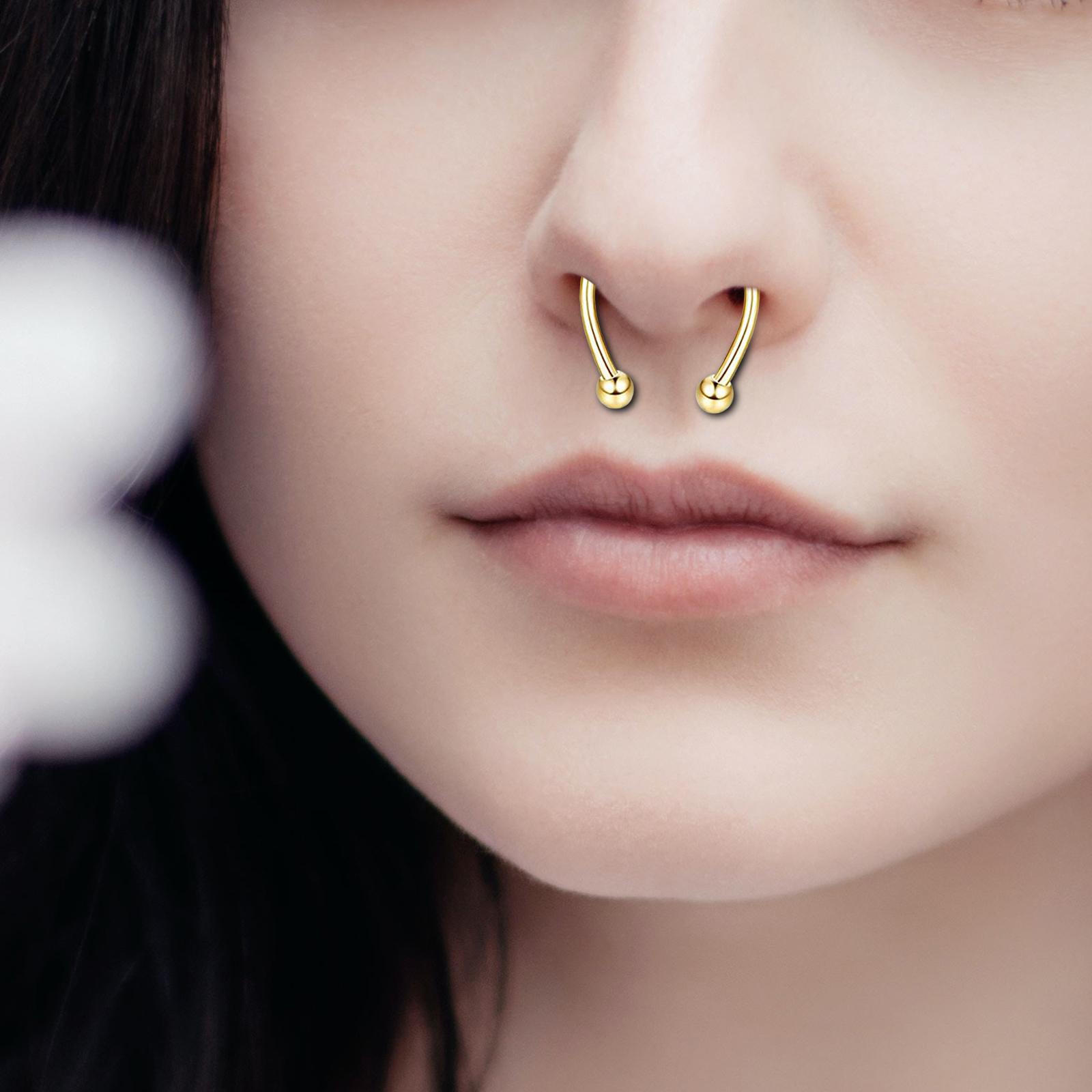 ห่วงจมูกแม่เหล็กสแตนเลสแบบไม่ต - Body Jewelry Shop บทวิจารณ์และราคา