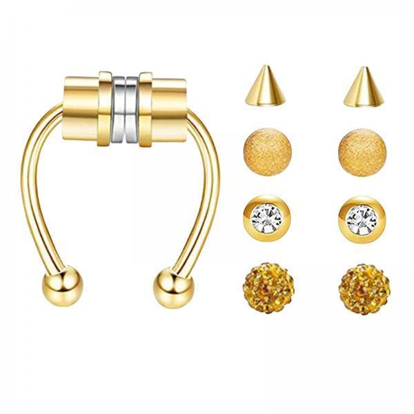 ห่วงจมูกแม่เหล็กสแตนเลสแบบไม่ต - Body Jewelry Shop บทวิจารณ์และราคา