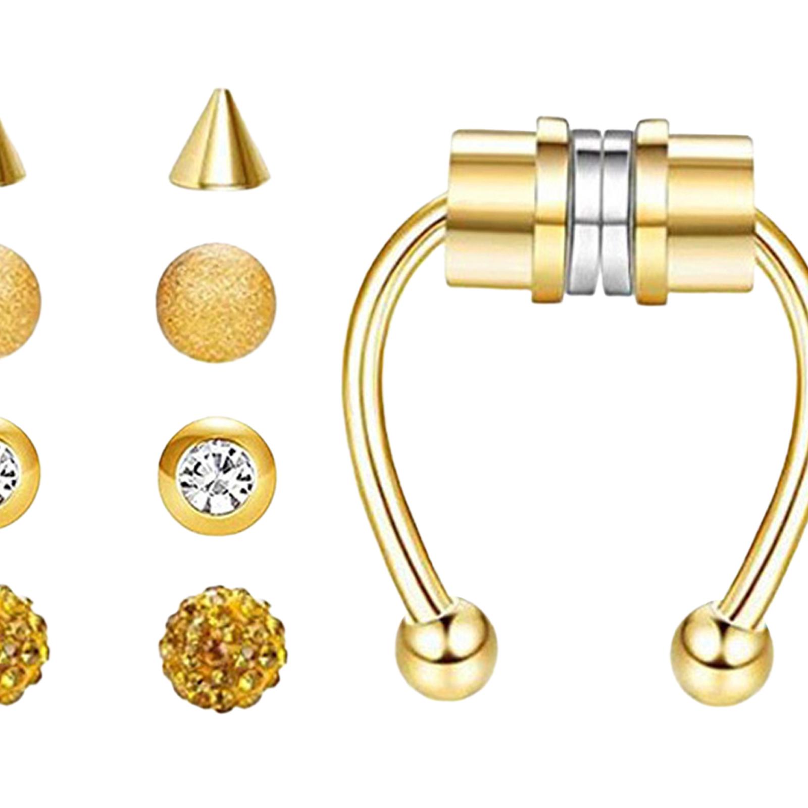 ห่วงจมูกแม่เหล็กสแตนเลสแบบไม่ต - Body Jewelry Shop บทวิจารณ์และราคา