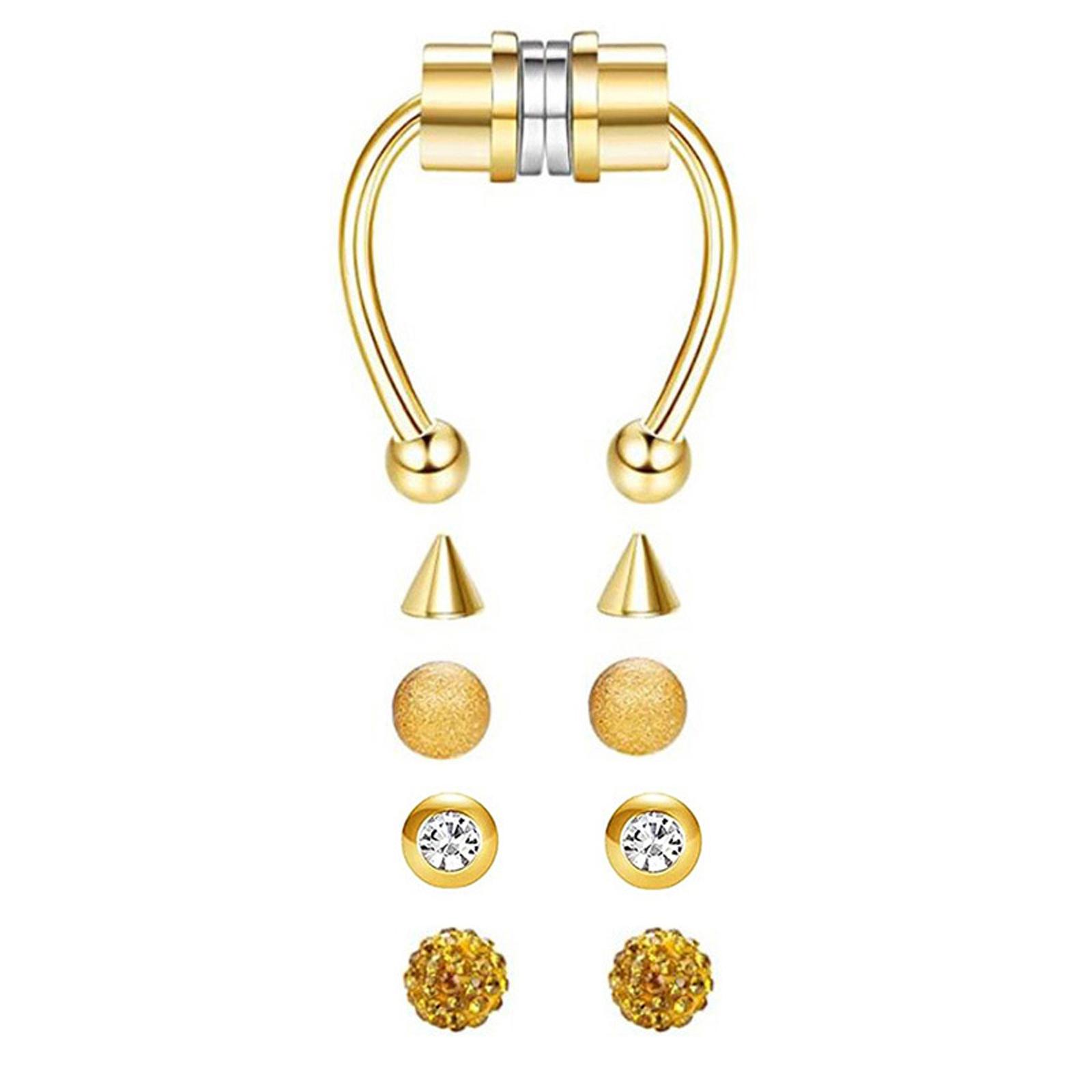 ห่วงจมูกแม่เหล็กสแตนเลสแบบไม่ต - Body Jewelry Shop บทวิจารณ์และราคา