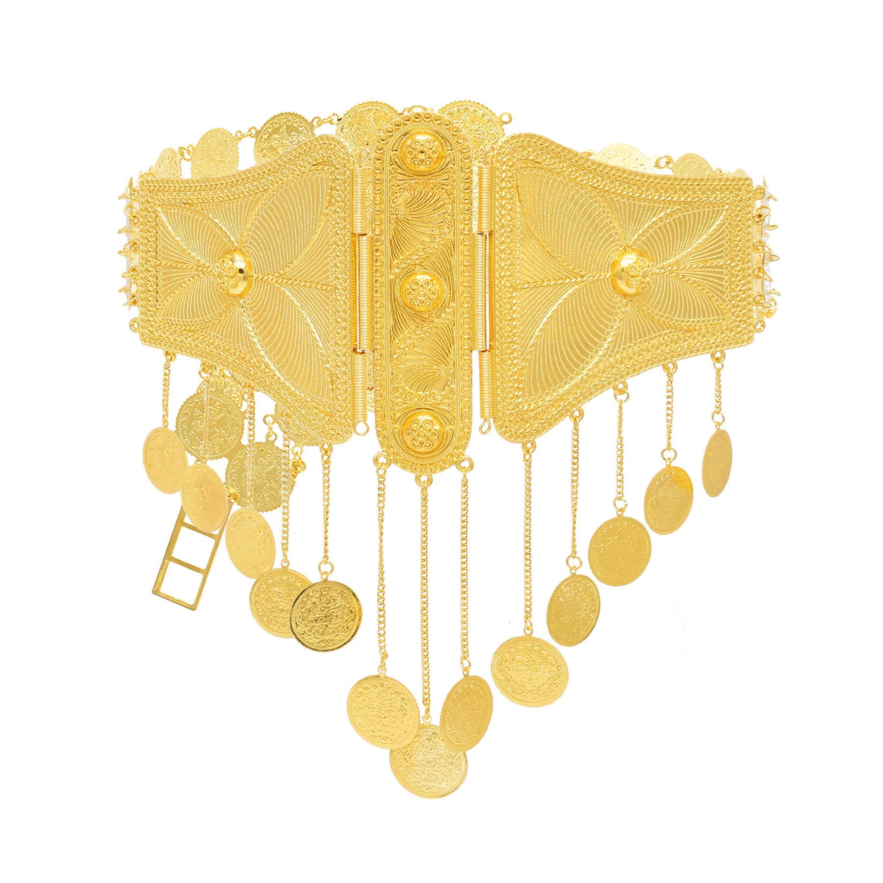 Popodion เข็มขัดพู่ชุบทอง24K ส - Body Jewelry Dubai บทวิจารณ์และราคา