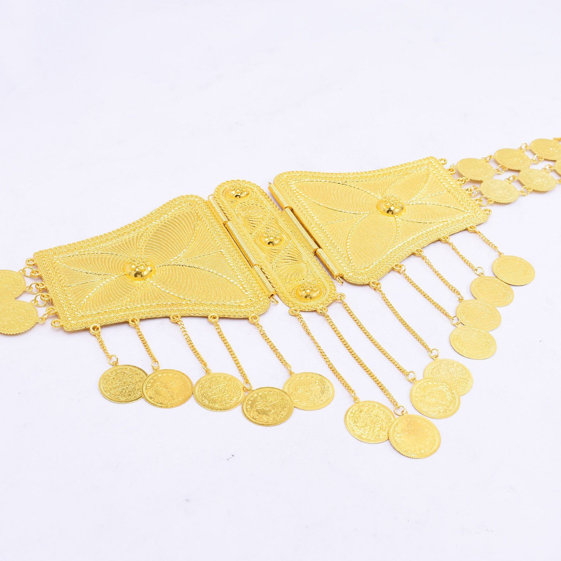 Popodion เข็มขัดพู่ชุบทอง24K ส - Body Jewelry Dubai บทวิจารณ์และราคา