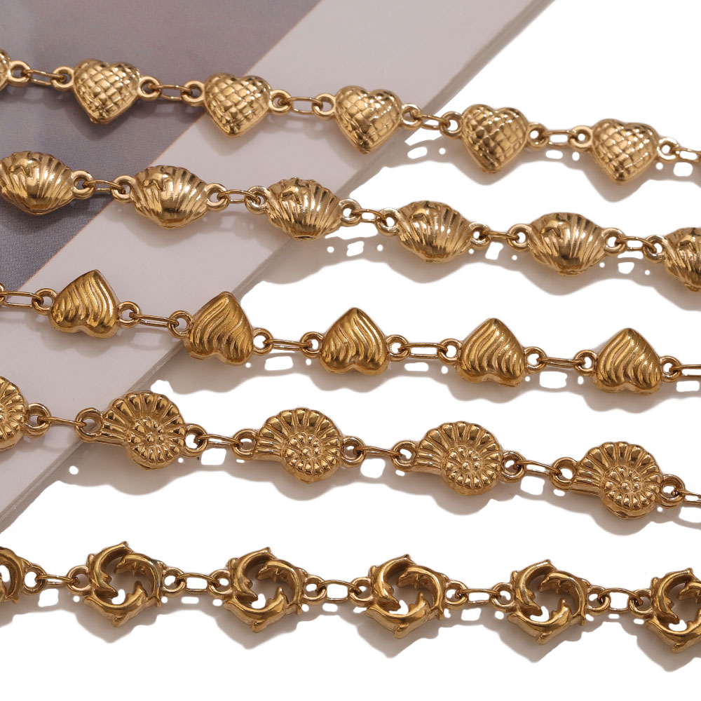 โซ่สแตนเลสเคลือบทอง PVD 1M ลาย - Body Jewelry For You บทวิจารณ์และราคา