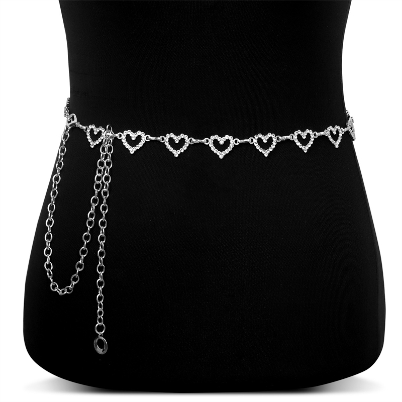 เข็มขัดคาดเอวรูปหัวใจประดับเพช - Body Jewelry Sale บทวิจารณ์และราคา