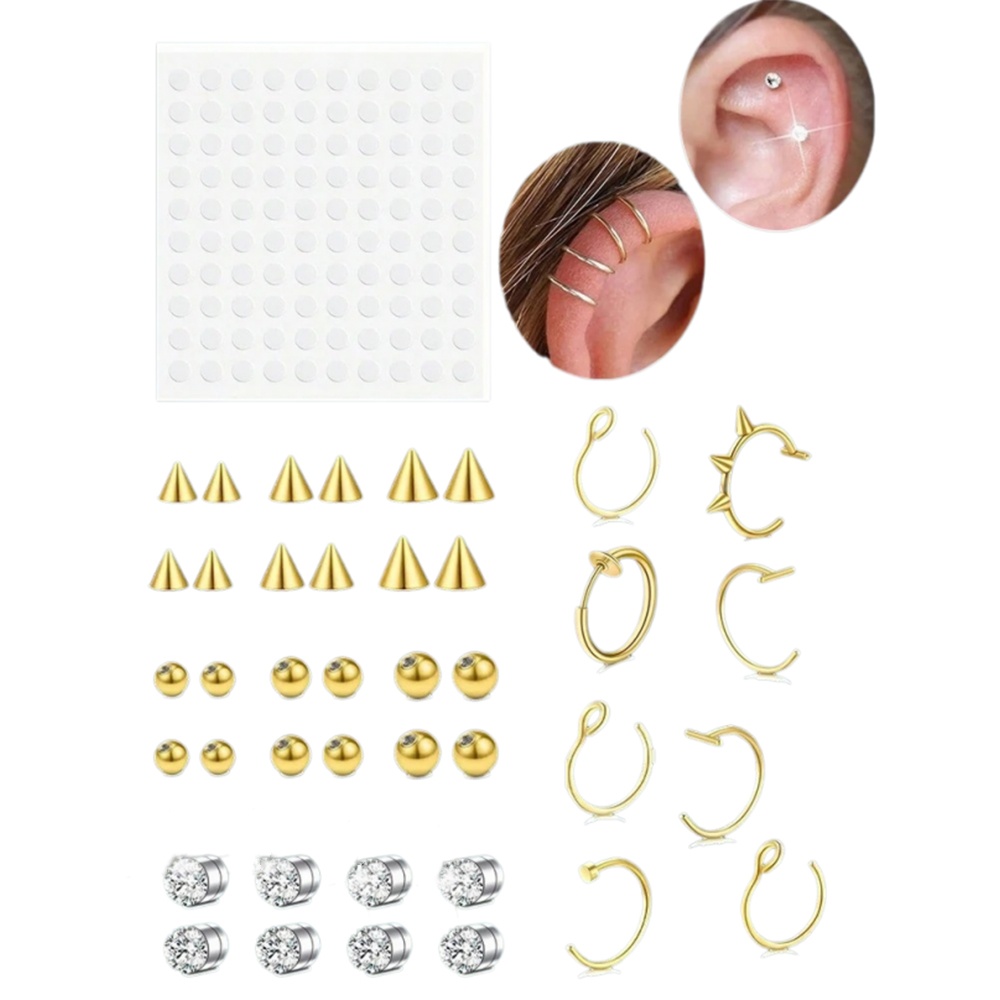 แหวนจมูกปลอม แหวนเจาะจมูกปลอมส - Body Jewelry And Piercing บทวิจารณ์และราคา