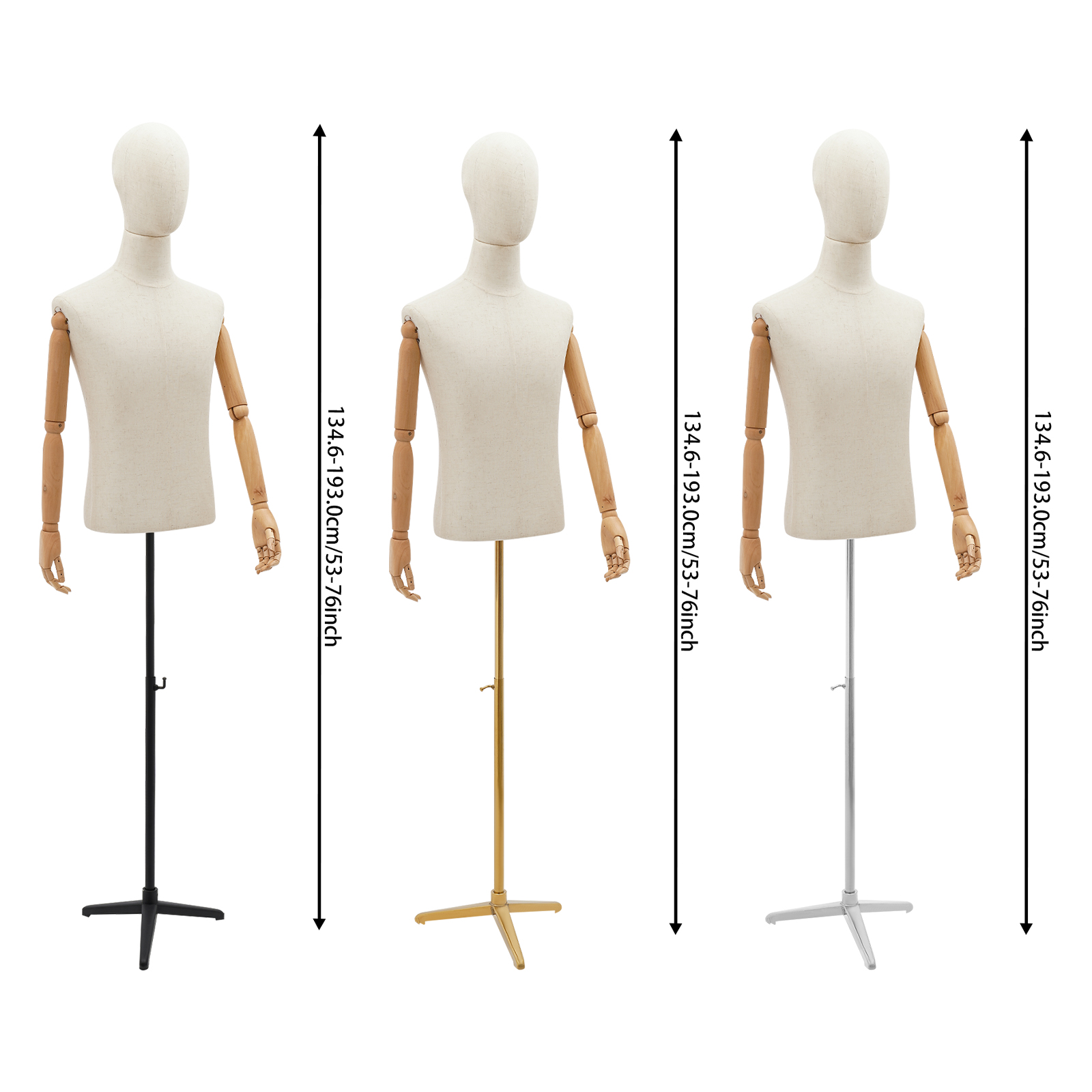 หุ่นโชว์เสื้อผ้าผู้ชายแบบปรับไ - Body Jewelry Shop บทวิจารณ์และราคา