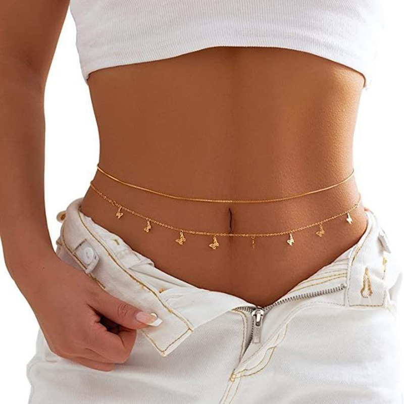 สร้อยลูกปัดสองชั้นแบบแฟชั่นแบบ - Body Jewelry Beach บทวิจารณ์และราคา